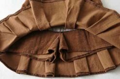 Brown Corduroy Pleated Skirt | Wendy - Red Velvet -Amped Apparel Brown Corduroy Pleated Skorts Wendy Red Velvet 8 600x398 1