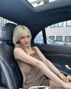 Brown Open Back Dress | Somi -Amped Apparel Brown Open Back Dress Somi Idol 1 600x750 1