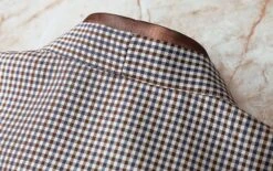 Brown Plaid Bow-Tie Blouse | Jisoo - BlackPink -Amped Apparel Brown Plaid Bow Tie Blouse Jisoo BlackPink 12 600x376 1