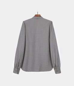 Brown Plaid Bow-Tie Blouse | Jisoo - BlackPink -Amped Apparel Brown Plaid Bow Tie Blouse Jisoo BlackPink 6 600x703 1