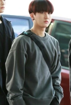 Grey Crew Neck Sweatshirt | Changbin - Stray Kids 11 Grey Crew Neck Sweatshirt | Changbin - Stray Kids -Amped Apparel Changbin Stray Kids Grey Crew Neck Sweatshirt 1 600x887 1