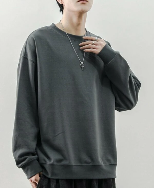 Grey Crew Neck Sweatshirt | Changbin - Stray Kids 5 Grey Crew Neck Sweatshirt | Changbin - Stray Kids - Image 3