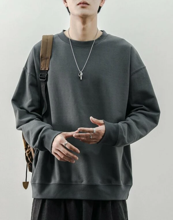Grey Crew Neck Sweatshirt | Changbin - Stray Kids 3 Grey Crew Neck Sweatshirt | Changbin - Stray Kids