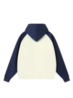 White And Blue Oversized Hoodie | Changbin - Stray Kids -Amped Apparel Changbin Stray Kids White And Blue Oversized Hoodie 4