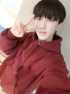 Wine Red Drawstring Hoodie | Changbin - Stray Kids -Amped Apparel Changbin Stray Kids Wine Red Drawstring Hoodie 6 600x800 1