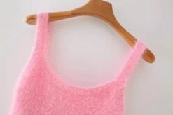 Lilac Fuzzy Knit Crop Top | Chiquita - BabyMonster -Amped Apparel Chiquita BabyMonster Lilac Fuzzy Knit Crop Top 2 600x398 1