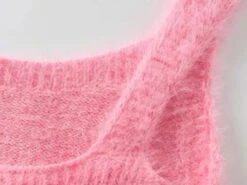 Lilac Fuzzy Knit Crop Top | Chiquita - BabyMonster -Amped Apparel Chiquita BabyMonster Lilac Fuzzy Knit Crop Top 3 600x449 1