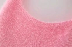 Lilac Fuzzy Knit Crop Top | Chiquita - BabyMonster -Amped Apparel Chiquita BabyMonster Lilac Fuzzy Knit Crop Top 5 600x399 1