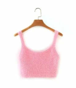 Lilac Fuzzy Knit Crop Top | Chiquita - BabyMonster -Amped Apparel Chiquita BabyMonster Lilac Fuzzy Knit Crop Top 9 600x694 1