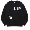 Black "S-LIP" Print Sweatshirt | D.O. - EXO