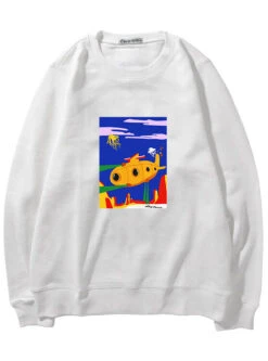 White Submarine Sweatshirt | Doyoung - NCT