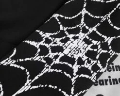 Black Spider Web Printed Hoodie | Felix - Stray Kids -Amped Apparel Felix Stray Kids Black Spider Web Printed Hoodie 3 600x480 1