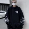Black Spider Web Printed Hoodie | Felix - Stray Kids 1 Black Spider Web Printed Hoodie | Felix - Stray Kids -Amped Apparel Felix Stray Kids Black Spider Web Printed Hoodie 8