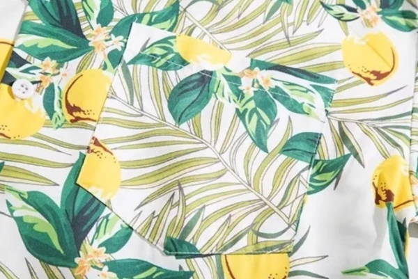 Green And Yellow Lemon Pattern Shirt | Soobin - TXT 6 Green And Yellow Lemon Pattern Shirt | Soobin - TXT - Image 4