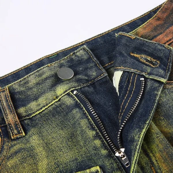 Green Gradient Multi-Pocket Denim Skirt | Yeji - ITZY 5 Green Gradient Multi-Pocket Denim Skirt | Yeji - ITZY - Image 3