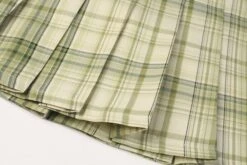 Green Plaid School Girl Pleated Skirt | Taeyeon - Girls Generation -Amped Apparel Green Plaid School Girl Pleated Skirt Taeyeon Girls Generation 6 600x400 1