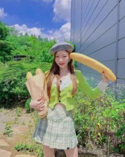 Green Plaid School Girl Pleated Skirt | Taeyeon - Girls Generation -Amped Apparel Green Plaid School Girl Pleated Skirt Taeyeon Girls Generation inspiration 1 600x753 1