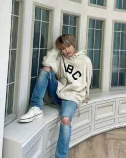 Grey "ABC" Oversized Hoodie | Yangyang - NCT -Amped Apparel Grey ABC Oversized Hoodie Yangyang NCT 1 600x750 1