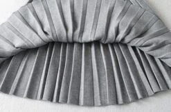 Grey Knitted Fine Pleats Skirt | IU -Amped Apparel Grey Knitted Fine Pleats Skirt IU 10 600x395 1