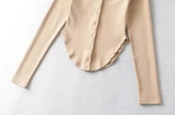 Grey Long Sleeves Corset-Style Top | Yoohyeon - Dreamcatcher -Amped Apparel Grey Long Sleeves Corset Style Top Yoohyeon Dreamcatcher 6 600x397 1