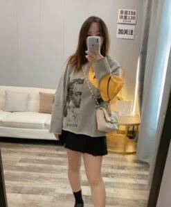 Grey Printed Fleece Sweatshirt | Jun - Seventeen 12 Grey Printed Fleece Sweatshirt | Jun - Seventeen -Amped Apparel Grey Printed Fleece Sweatshirt Jun Seventeen 3 600x725 1