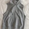 Grey Sleeveless Hoodie | Sunoo - Enhypen -Amped Apparel Grey Sleeveless Hoodie Sunoo Enhypen 1