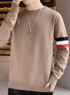 Grey Sweatshirt With Tricolor Bars | Chanyeol - EXO -Amped Apparel Grey Sweatshirt With Tricolor Bars Chanyeol EXO 2