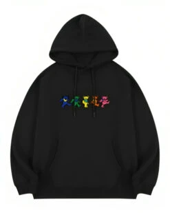 Black Dancing Bears Hoodie | Haerin - NewJeans