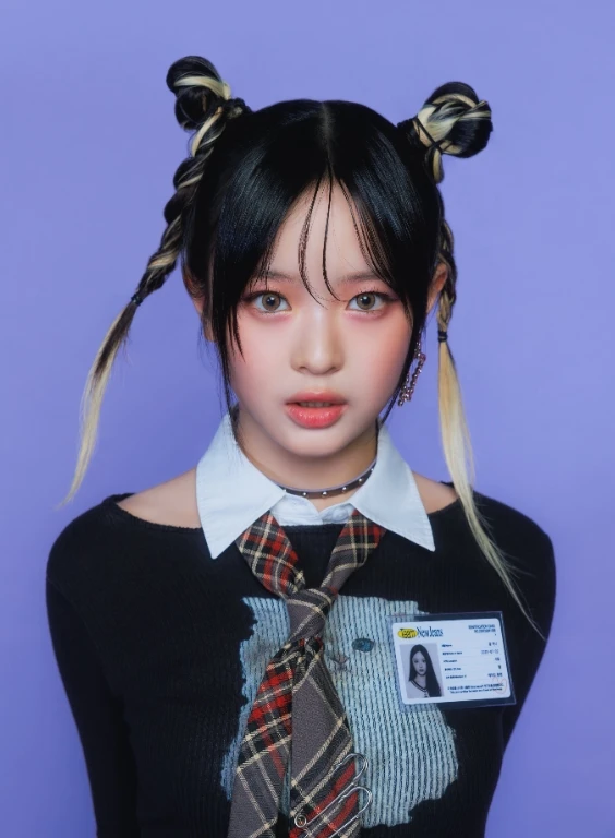 Black Cat Print Long Sleeve Top | Hanni - NewJeans 12 Black Cat Print Long Sleeve Top | Hanni - NewJeans - Image 10