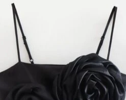 Black Flower Decorated Crop Top | Heejin - Loona -Amped Apparel Heejin Loona Black Flower Decorated Crop Top 12 600x476 1