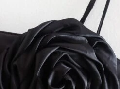 Black Flower Decorated Crop Top | Heejin - Loona -Amped Apparel Heejin Loona Black Flower Decorated Crop Top 13 600x444 1