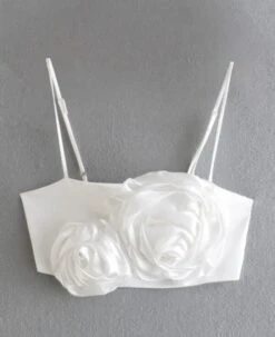 Black Flower Decorated Crop Top | Heejin - Loona -Amped Apparel Heejin Loona Black Flower Decorated Crop Top 2 600x735 1