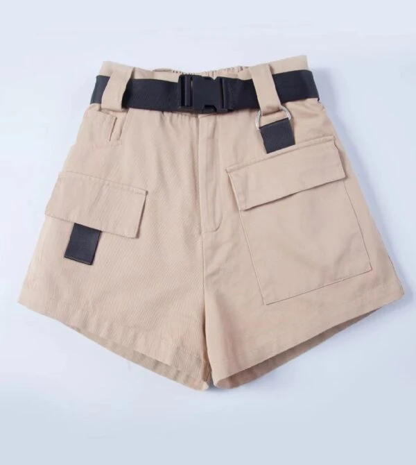 Beige Front Pocketed Shorts | Hyuna 3 Beige Front Pocketed Shorts | Hyuna