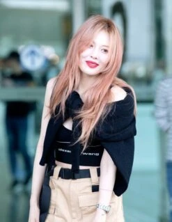 Beige Front Pocketed Shorts | Hyuna 21 Beige Front Pocketed Shorts | Hyuna -Amped Apparel Hyuna Crop Top Inspiration 1 e1643772046694 600x775 1