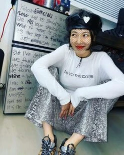 White Go To The Dogs Long Sleeve Crop Top | Hyuna 12 White Go To The Dogs Long Sleeve Crop Top | Hyuna -Amped Apparel Hyuna Go To The Dogs Long Sleeve Crop Top 1 600x750 1