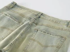 Green Washed Retro Straight Jeans | Felix - Stray Kids -Amped Apparel Hyunjin Stray Kids Green Washed Retro Straight Jeans 8 600x444 1