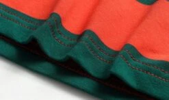 Orange And Green Striped Cotton Polo Shirt | Hyunjin - Stray Kids -Amped Apparel Hyunjin Stray Kids Striped Cotton Polo Top 20 1 600x355 1