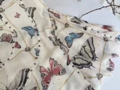 Beige Butterfly Print Dress | IU -Amped Apparel IU Beige Butterfly Print Dress 3 600x452 1