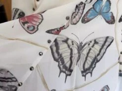 Beige Butterfly Print Dress | IU -Amped Apparel IU Beige Butterfly Print Dress 7 600x447 1