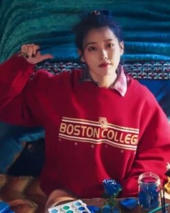 Red Boston College Sweatshirt | IU -Amped Apparel IU Boston College Red Sweatshirt 2