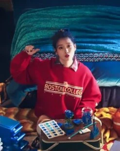 Red Boston College Sweatshirt | IU -Amped Apparel IU Boston College Red Sweatshirt