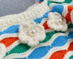 Green Striped Puff Sleeve Crop Top | IU -Amped Apparel IU Green Striped Puff Sleeve Crop Top 5 600x480 1