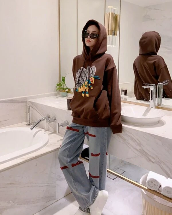 Brown Hornet Hoodie | J-Hope - BTS 6 Brown Hornet Hoodie | J-Hope - BTS - Image 4