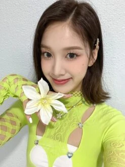 Green Cut-Out Long Sleeve Top | J - STAYC -Amped Apparel J STAYC Green Cut Out Long Sleeve Top 1 600x802 1