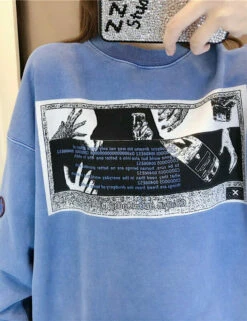 Blue Washed Crew Neck Sweatshirt | Jaehyun - NCT 17 Blue Washed Crew Neck Sweatshirt | Jaehyun - NCT -Amped Apparel Jaehyun C0a0v0 Washed Crew Neck Sweater 4 e1643297358916 600x779 1