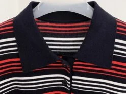 Black And Red Striped Polo Shirt | Jake - Enhypen -Amped Apparel Jake Enhypen Black And Red Striped Polo Shirt 2 600x447 1