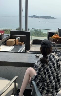 Black Distressed Plaid Shirt | Jake - Enhypen -Amped Apparel Jake Enhypen Black Distressed Plaid Shirt 1