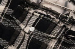 Black Distressed Plaid Shirt | Jake - Enhypen -Amped Apparel Jake Enhypen Black Distressed Plaid Shirt 22 600x395 1