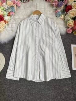 White Stripes Long Sleeve Shirt | Jake - Enhypen