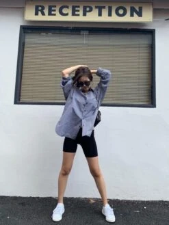 Black And White Checkered Shirt | Jennie - BlackPink -Amped Apparel Jennie BlackPink Black And White Checkered Shirt 3 600x798 1